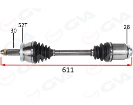KOMPLE AKS ÖN SAG ABSLI HYUNDAI SANTA FE CM 2.2 CRDI A-T 06-12