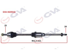 KOMPLE AKS ÖN SAĞ EGEA 1.3 MJT MT 15- İÇ AKS KAFALI