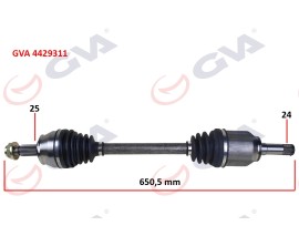 KOMPLE AKS ÖN SOL EGEA 1.3 MJT MT 15- İÇ AKS KAFALI