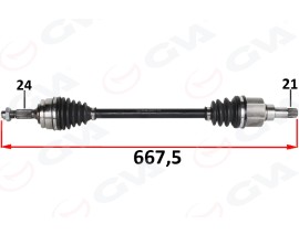 KOMPLE AKS ÖN SOL PSA 301 1.2 VTI M-T 12-
