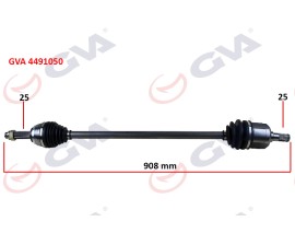 KOMPLE AKS SAĞ ACCENT ADMIRE 1.3-1.5D 03-06 ABS Lİ 29DİŞ 908mm