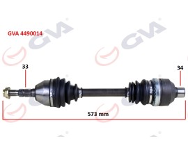 KOMPLE AKS SAĞ ASTRA H 1.3 CDTI 04 573mm