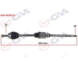 KOMPLE AKS SAĞ FIORINO 1.3 MTJ 07-13 953mm AKS LALE Lİ