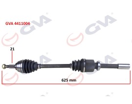 KOMPLE AKS SAĞ MEGANE II 1.6 16V 03-08 804mm AUTO.