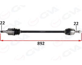 KOMPLE AKS SAG ON FIAT GRANDE PUNTO 199 1.2 MPI M-T 05-12