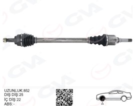 KOMPLE AKS SAG ON PSA 207 WA.WC 1.4 HDI M-T 06-12