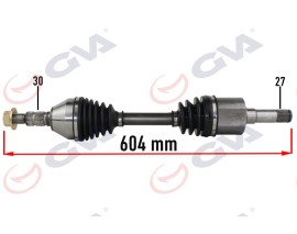 KOMPLE AKS SAĞ OPEL VECTRA C 1.9 02-08 604mm AUTO