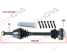 KOMPLE AKS SAĞ PALIO-ALBEA 1.3 MTJ 03-07 530mm
