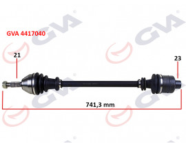 KOMPLE AKS SAĞ R21 MANAGER 1.7 86-93 742mm