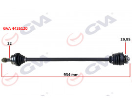 KOMPLE AKS SAĞ TEMPRA 1.4i 92-99 934mm