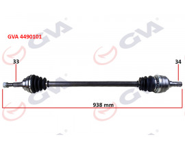 KOMPLE AKS SAĞ VECTRA A 88-95 -ASTRA F 92-98 -CALIBRA A 89-97 1.8-2.0 ABS SİZ 33x34x938mm