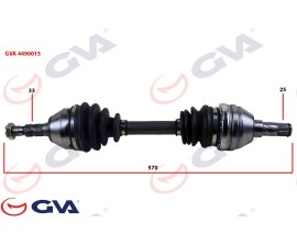 KOMPLE AKS SOL ASTRA H 1.3 CDTI 04 570mm