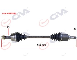 KOMPLE AKS SOL BIPPER 1.4 HDI 07 653mm