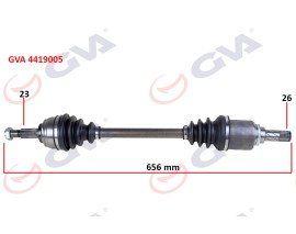 KOMPLE AKS SOL DACIA SANDERO STEPWAY II 12- 1.5DCI 656mm