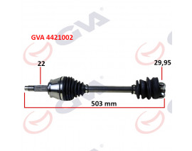 KOMPLE AKS SOL PALIO 1.2-1.4-1.6 16V AKS LALE SİZ 503mm