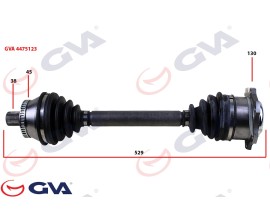 KOMPLE AKS SOL PASSAT IV 3B2-3B5 1.9 TDİ 96-00 -ABS Lİ 45DİŞ 529mm