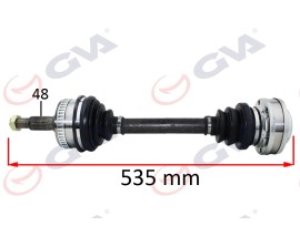 KOMPLE AKS SOL/SAĞ MERCEDES VITO 108 D 97-03 ABS Lİ 48DİŞ 535mm