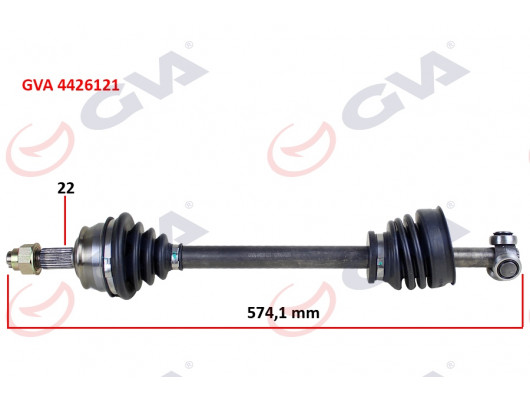 KOMPLE AKS SOL TEMPRA 1.4i 92-99 574mm