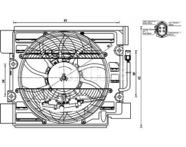KOMPLE FAN 4KUTUPLU 400 W BMW E39 M51 M57 M62 1995 98