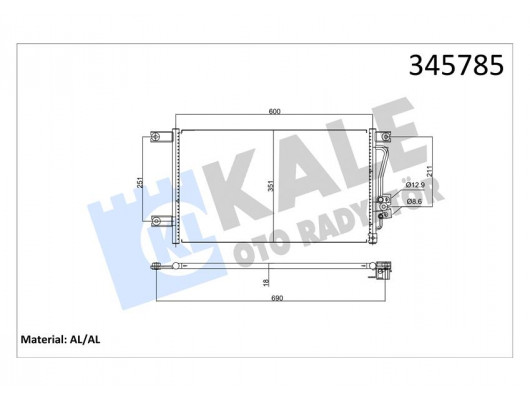 KONDENSER AL/AL L 200-PAJERO SPORT