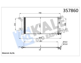 KONDENSER AUDI A4 16-A5 17-A6 19-A7 19- AL/AL