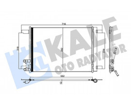 KONDENSER GOLF 14-PASSAT 14-AUDI A3 13-SEAT LEON 123-SKODA OCTAVI 12- AL/AL