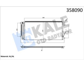 KONDENSER HONDA CIVIC X 1.0 VTEC 17- 1.5 VTEC 17- 1.0 İVTEC 18-