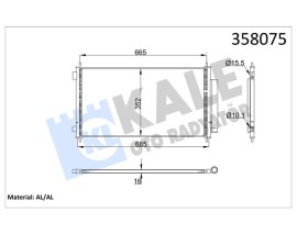 KONDENSER HONDA CR-V III 2.0 2.2 06- AL/AL
