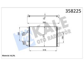 KONDENSER HYUNDAI ACCENTBLUE 1.6 CRDI 11-i20-KIA RIO III AL/AL
