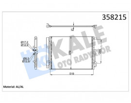 KONDENSER HYUNDAI ELANTRA 11-İ30-KIA CEED 12-CERATO III-PRO CEED CONDENSER AL/AL