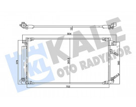 KONDENSER TOYOTA C-HR 1.8 Hybrid 16-COROLLA 1.8 Hybrid 18- AL/AL