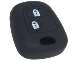 KONTAK ANAHTAR KUMANDA KORUYUCU KILIF SİLİKON 2 TUŞ SİYAH PEUGEOT 206-307-C2-C3-C4