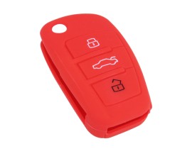KONTAK ANAHTAR KUMANDA KORUYUCU KILIF SİLİKON 3 TUŞ KIRMIZI AUDI A3