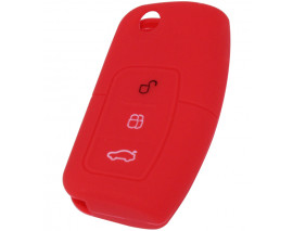 KONTAK ANAHTAR KUMANDA KORUYUCU KILIF SİLİKON 3 TUŞ KIRMIZI FORD FOCUS 2-FIESTA-X MAX