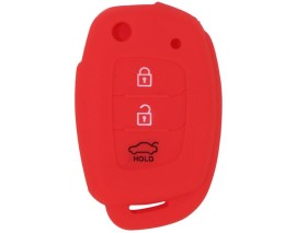 KONTAK ANAHTAR KUMANDA KORUYUCU KILIF SİLİKON 3 TUŞ KIRMIZI HYUNDAI I20-I30