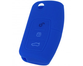 KONTAK ANAHTAR KUMANDA KORUYUCU KILIF SİLİKON 3 TUŞ MAVİ FORD FOCUS 2-FIESTA-X MAX