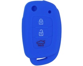 KONTAK ANAHTAR KUMANDA KORUYUCU KILIF SİLİKON 3 TUŞ MAVİ HYUNDAI I20-I30