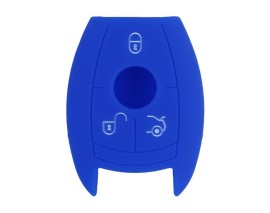 KONTAK ANAHTAR KUMANDA KORUYUCU KILIF SİLİKON 3 TUŞ MAVİ MERCEDES SMART KEYLESS
