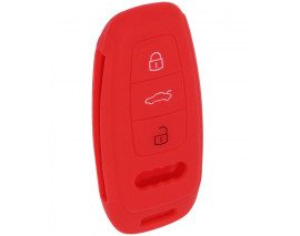 KONTAK ANAHTAR KUMANDA KORUYUCU KILIF SİLİKON KIRMIZI AUDI A1-A3-A4-A5-A6-A7-A8-Q3-Q5-Q7 S4-S5-S7-S8-R8-TT