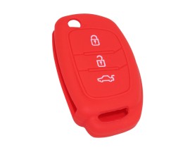 KONTAK ANAHTAR KUMANDA KORUYUCU KILIF SİLİKON KIRMIZI HYUNDAI I20 2012-2014 ACCENT BLUE 2014-2018 UYUMLU