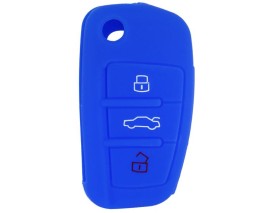 KONTAK ANAHTAR KUMANDA KORUYUCU KILIF SİLİKON MAVİ AUDI A3 12-20