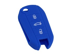 KONTAK ANAHTAR KUMANDA KORUYUCU KILIF SİLİKON MAVİ PEUGEOT 208-2008-301-307-308-3008-408-5008 C-ELYSEE-C3-C4-C5 AIRCROSS