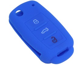 KONTAK ANAHTAR KUMANDA KORUYUCU KILIF SİLİKON MAVİ VW CADDY-JETTA-POLO-GOLF 6-SEAT LEON
