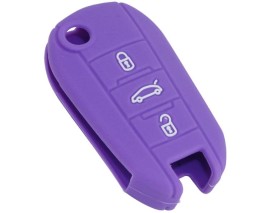 KONTAK ANAHTAR KUMANDA KORUYUCU KILIF SİLİKON MOR PEUGEOT 208-2008-301-307-308-3008-408-5008 C-ELYSEE-C3-C4-C5 AIRCROSS