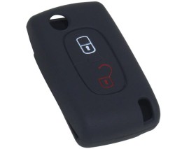 KONTAK ANAHTAR KUMANDA KORUYUCU KILIF SİLİKON SİYAH PEUGEOT 207-P307-P308-PARTNER-CITROEN C2-C3-C4