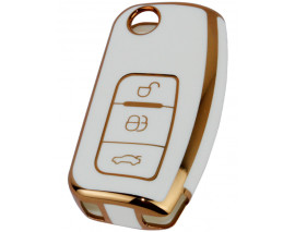 KONTAK ANAHTAR KUMANDA KORUYUCU KILIF TPU 3 TUŞ BEYAZ FORD FOCUS 2-FIESTA-X MAX