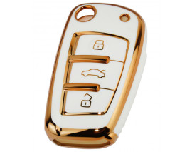 KONTAK ANAHTAR KUMANDA KORUYUCU KILIF TPU BEYAZ AUDI A3 12-20