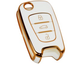 KONTAK ANAHTAR KUMANDA KORUYUCU KILIF TPU BEYAZ HYUNDAI ACCENT ERA-I20-I30-ELENTRA-TUCSON KIA R