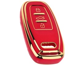 KONTAK ANAHTAR KUMANDA KORUYUCU KILIF TPU KIRMIZI AUDI A1-A3-A4-A5-A6-A7-A8-Q3-Q5-Q7-S4-S5-S7-S8-R8 -TT