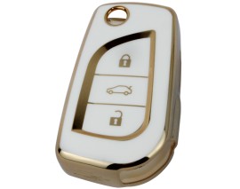 KONTAK ANAHTAR KUMANDA KORUYUCU KILIF TPU SİLİKON BEYAZ TOYOTA COROLLA-C-HR